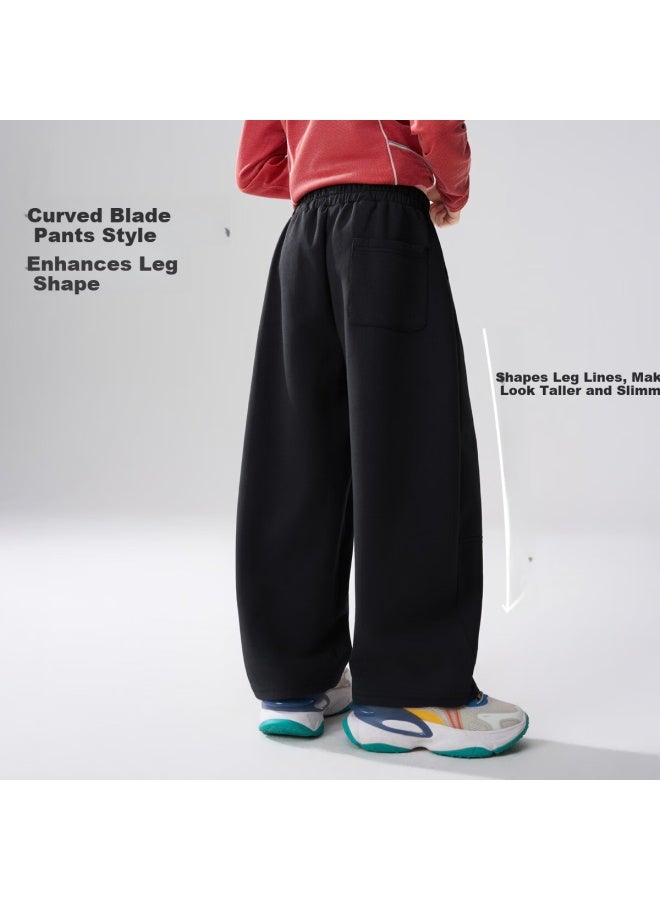 Ask Junior Kids Pants Spring Antibacterial School Sweatpants Boys Curved Cut Casual Trousers - Image 3