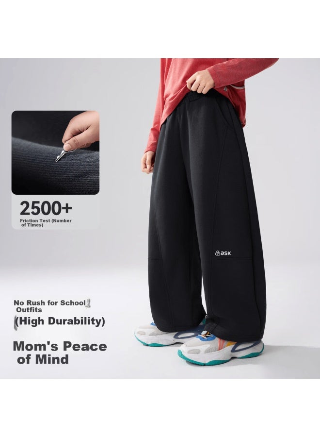 Ask Junior Kids Pants Spring Antibacterial School Sweatpants Boys Curved Cut Casual Trousers - Image 4