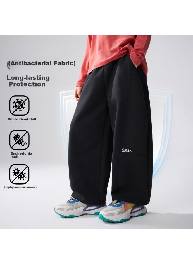 Ask Junior Kids Pants Spring Antibacterial School Sweatpants Boys Curved Cut Casual Trousers - Image 1