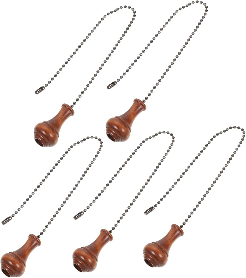 5Pcs Beaded Fan Pull Chain For Ceiling Fixture Pendant Lamp Curtains Easy Install Home Decor - Image 1