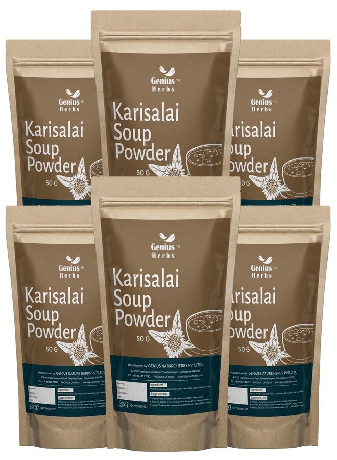 genius_herbs Genius Herbs Karisalai Soup Powder - 50gm | Joint Health | Detoxification | Digestive Support | Immune Support | Pack of 6 - Image 1