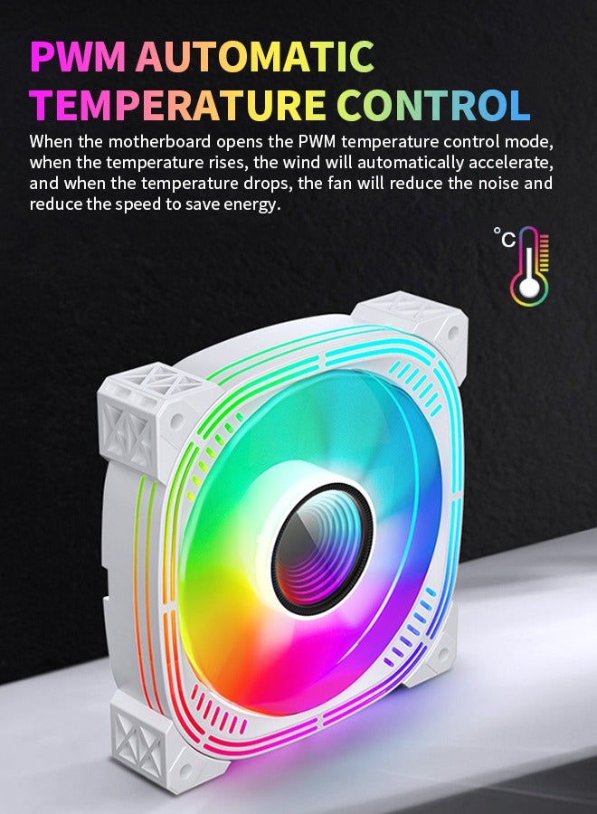 4.72in PC Gaming Cooler,Universal Fit CPU Cooler,High Performance Computer Cooler,Smart Pc Cooling Fan,For Gaming Work - Image 5