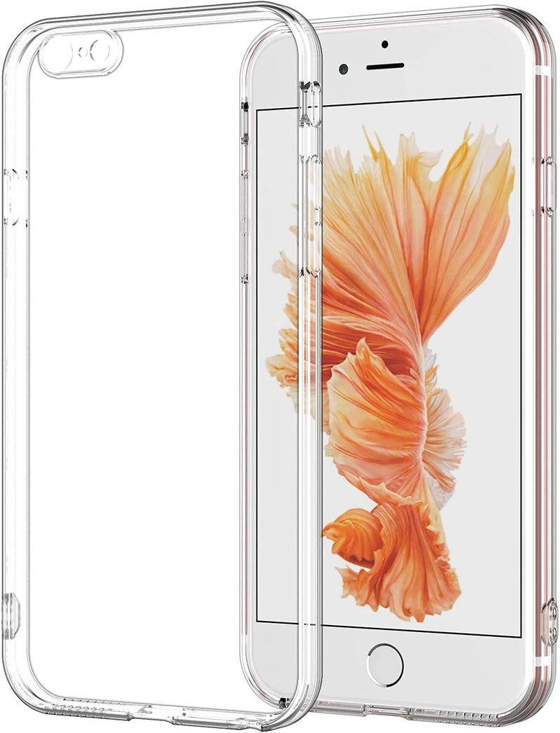 Nishtech for iPhone 6 Plus /6s Plus Premium Transparent Hybrid Soft Slim Dust Proof Back Case Cover with Camera Protection - Image 4