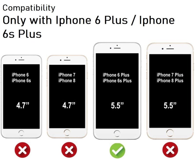 Nishtech for iPhone 6 Plus /6s Plus Premium Transparent Hybrid Soft Slim Dust Proof Back Case Cover with Camera Protection - Image 2