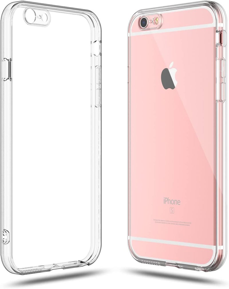 Nishtech for iPhone 6 Plus /6s Plus Premium Transparent Hybrid Soft Slim Dust Proof Back Case Cover with Camera Protection - Image 3