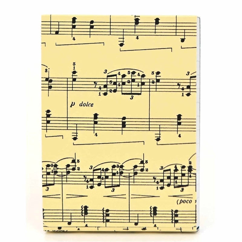 Graphique Sheet of Music Pocket Notes â€“ Pocket Notebook with "Just a Note" Interior and Matching Sheet Music Magnetic Lid Case, 75 Full Color Pages, 3" x 4" - Image 1