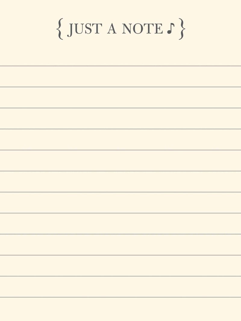 Graphique Sheet of Music Pocket Notes â€“ Pocket Notebook with "Just a Note" Interior and Matching Sheet Music Magnetic Lid Case, 75 Full Color Pages, 3" x 4" - Image 2