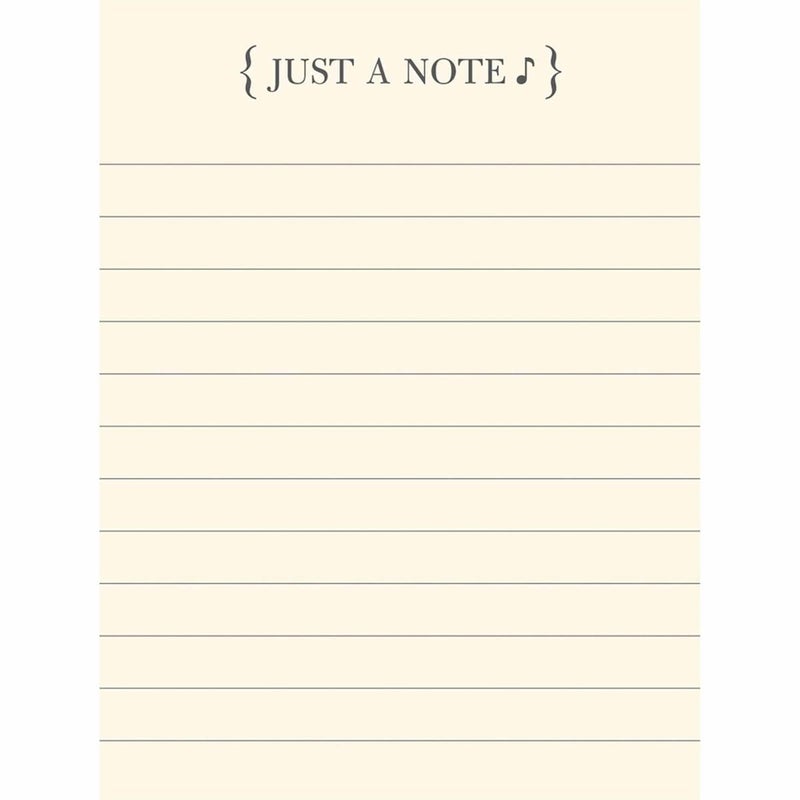 Graphique Sheet of Music Pocket Notes â€“ Pocket Notebook with "Just a Note" Interior and Matching Sheet Music Magnetic Lid Case, 75 Full Color Pages, 3" x 4" - Image 3