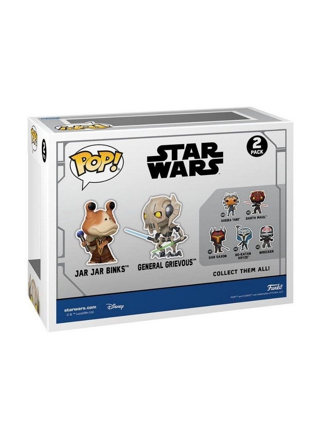 Funko Pop! Disney: Star Wars The Clone Wars - Jar Jar Binks vs General Grievous 2-Pack (GameStop Exclusive) - Image 4