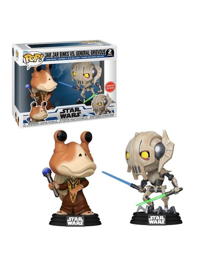 Funko Pop! Disney: Star Wars The Clone Wars - Jar Jar Binks vs General Grievous 2-Pack (GameStop Exclusive) - Image 1