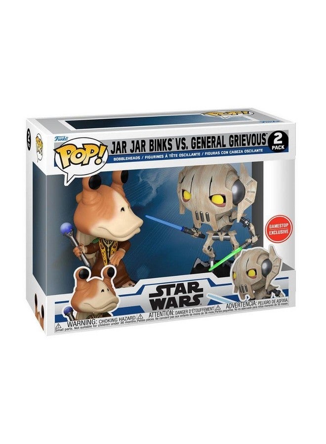 Funko Pop! Disney: Star Wars The Clone Wars - Jar Jar Binks vs General Grievous 2-Pack (GameStop Exclusive) - Image 3