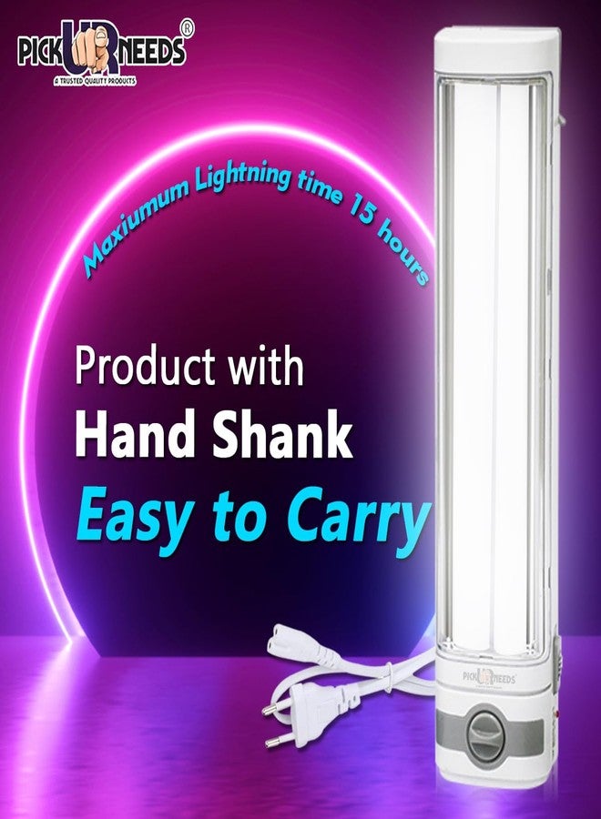 Pick Ur Needs ABS Plastic Rechargeable Home Emergency Light Long Tube with 15 Hours Backup - Image 2