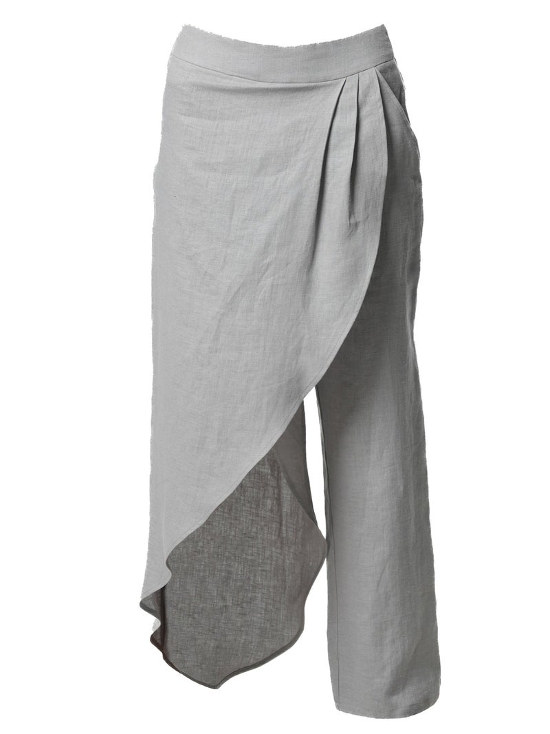 Metamorphoza Asymmetric Linen Pants - Image 3