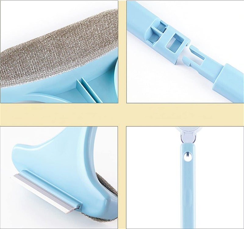 AIMERS 2 in 1 Window Cleaner Brush Double Sided Wet Dry Dual Purpose Extendable Mesh Screen Cleaner for Window Countertop Sofa Couch Multicolor - Image 4