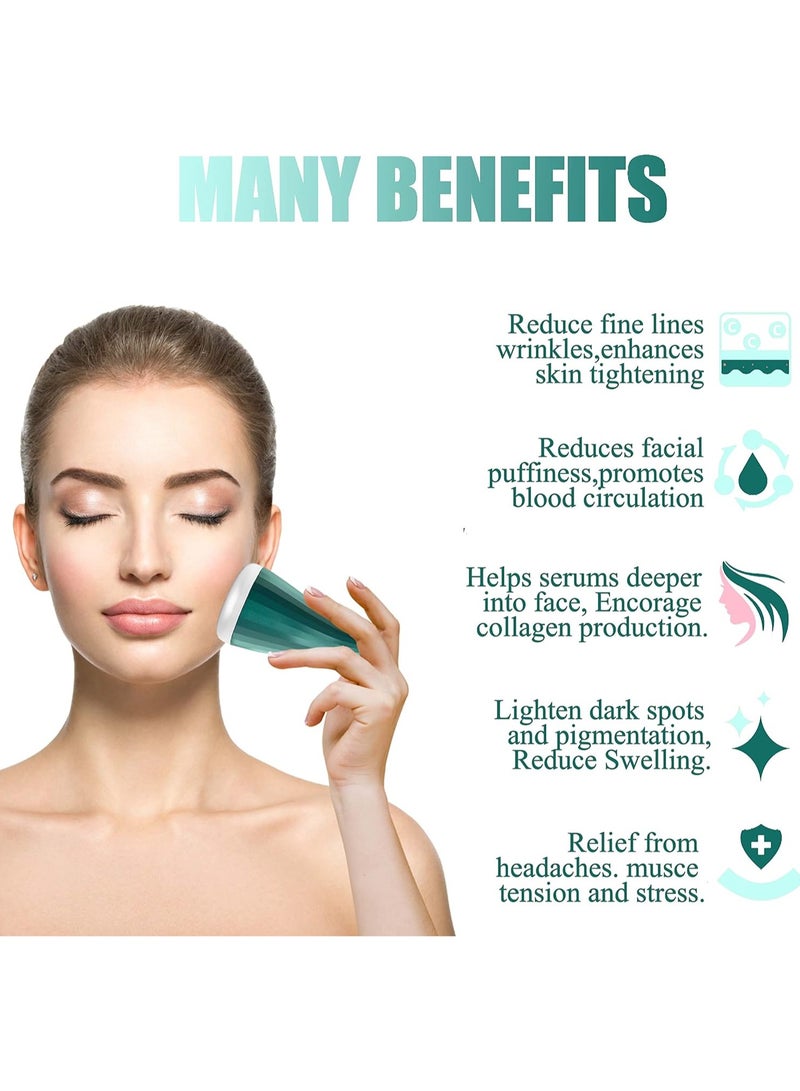 general 2-in-1 Ice Roller for Face and Eyes, Double Sided Metal Ice Roller Facial Massage Tool, Small Face Ice Roller Travel, Facial Ice Roller Skincare, Beauty - Image 5