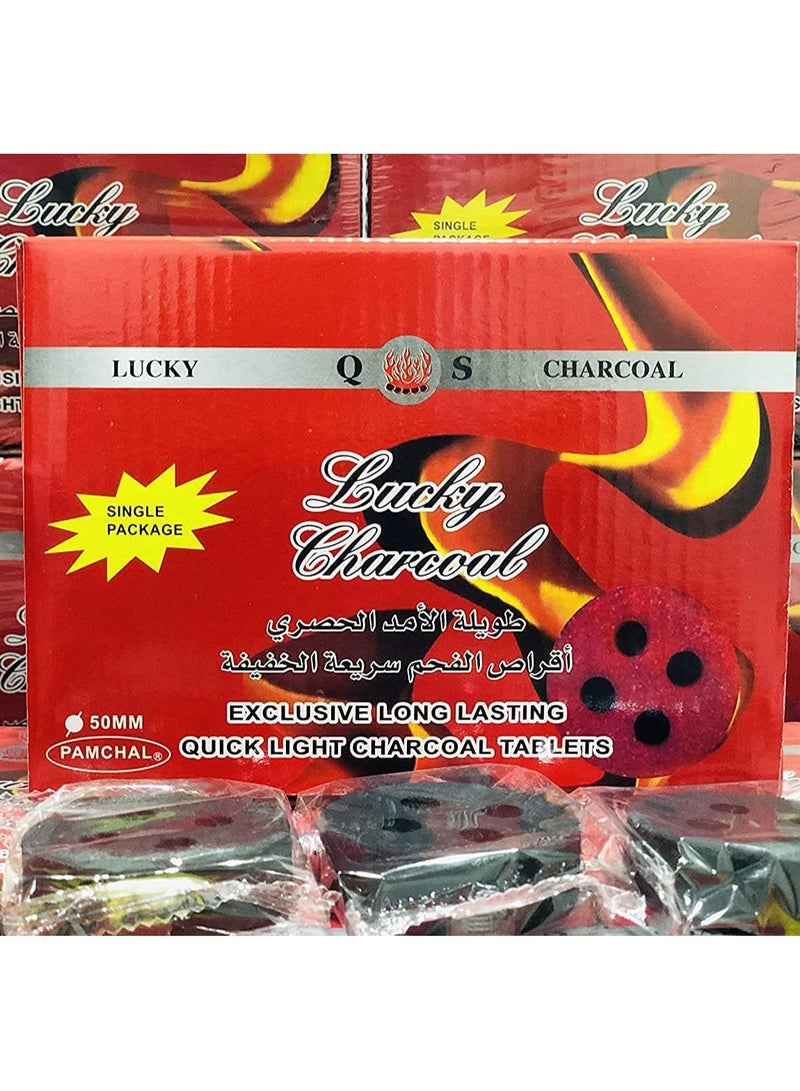 Lucky 20-Piece Charcoal-Bakhoor Coal Black 50mm - Image 1