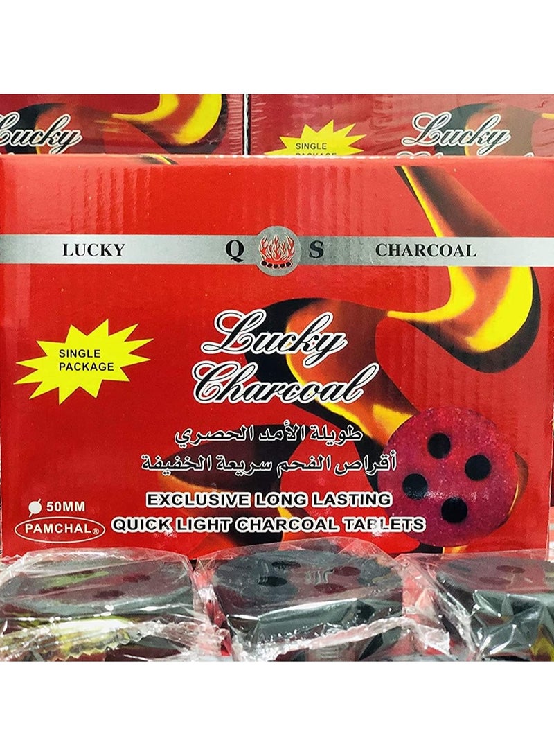 Lucky 20-Piece Charcoal-Bakhoor Coal Black 50mm - Image 2