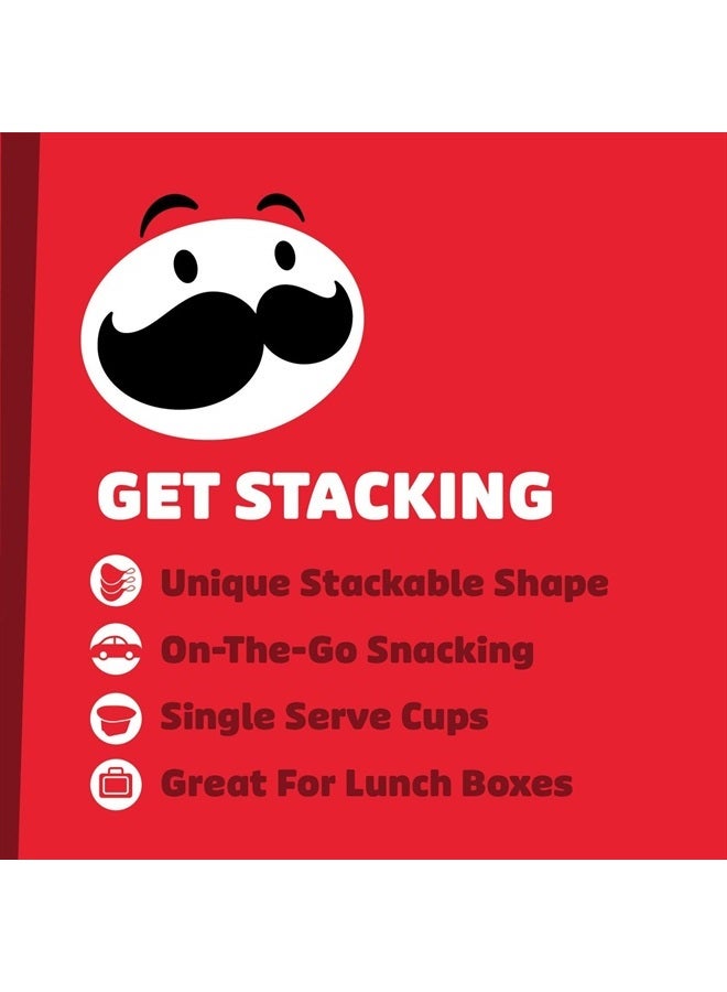 Pringles Potato Crisps Chips, Lunch Snacks, On-the-Go Snacks, Snack Stacks, Variety Pack, 12.9oz Box (18 Cups)  - Image 4