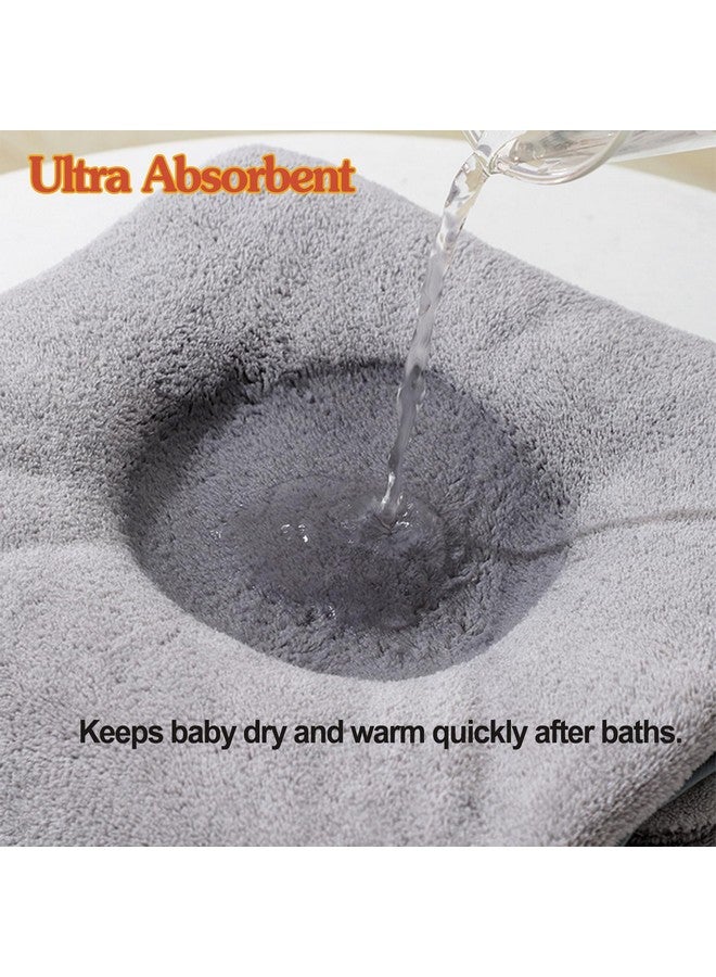 BEFACL 6Pack Hooded Baby Towels, Premium Ultra Soft Absorbent Coral Fleece Baby Bath Towel For Newborns, Toddlers, And Kids, 32X32 In Natural Baby Stuff Towel With Hood For Boy And Girl - Image 5