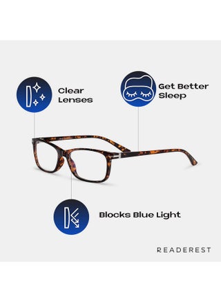 ReadeREST Blue Light Blocking Reading Glasses (Tortoise