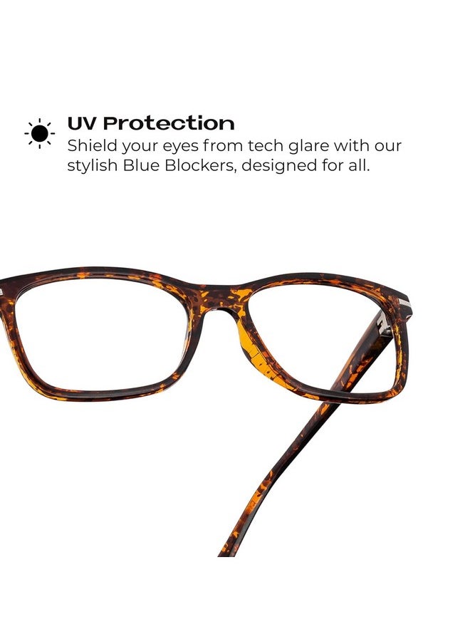ReadeREST - Blue Light Blocking Reading Glasses (Tortoise 1.50 Magnification) Computer Eyeglasses With Thin Reflective Lens Antiglare Eye Strain Uv Protection Stylish For Men And Women - Image 1