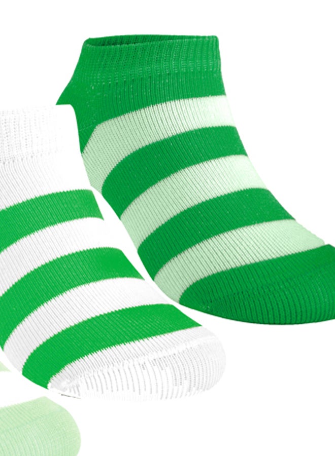 STITCH Girls Pack of 3 Lycra Ankle Casual Stripes Socks - Image 2