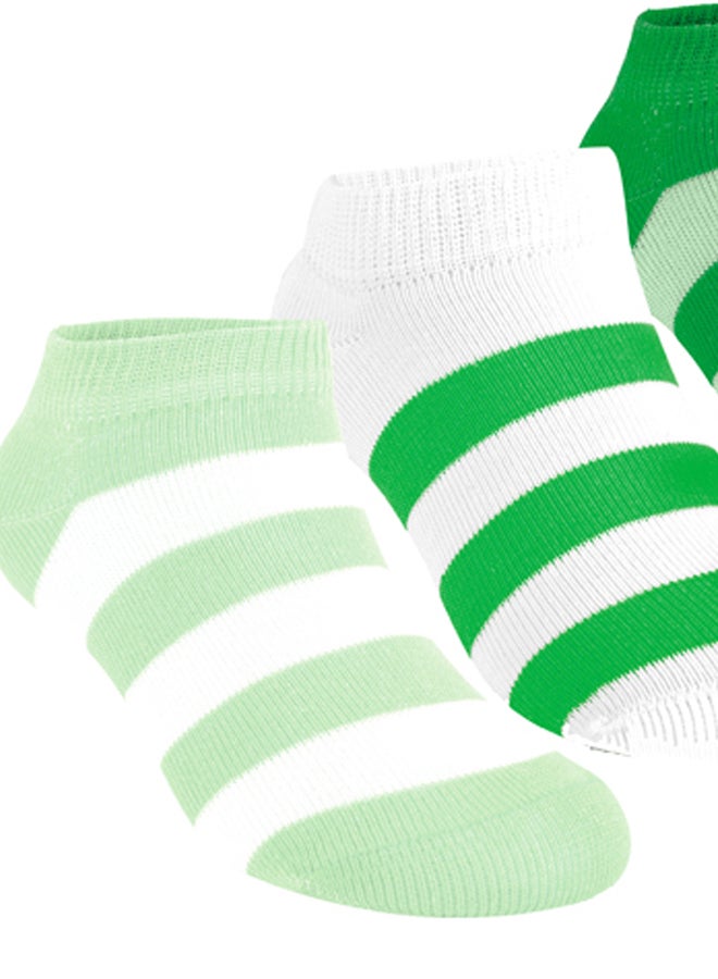 STITCH Girls Pack of 3 Lycra Ankle Casual Stripes Socks - Image 3