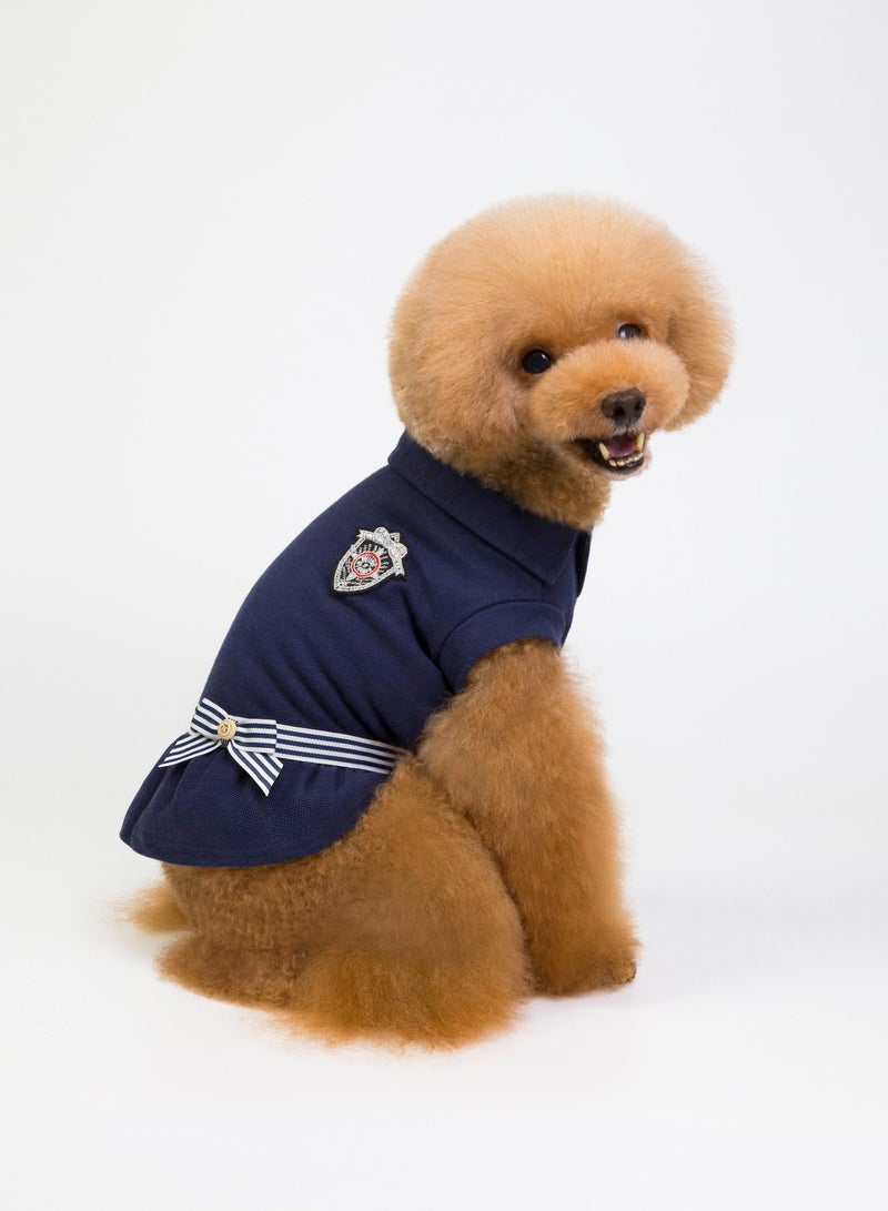 Loquat تي شيرت كاجوال للكلاب أزرق - Image 1