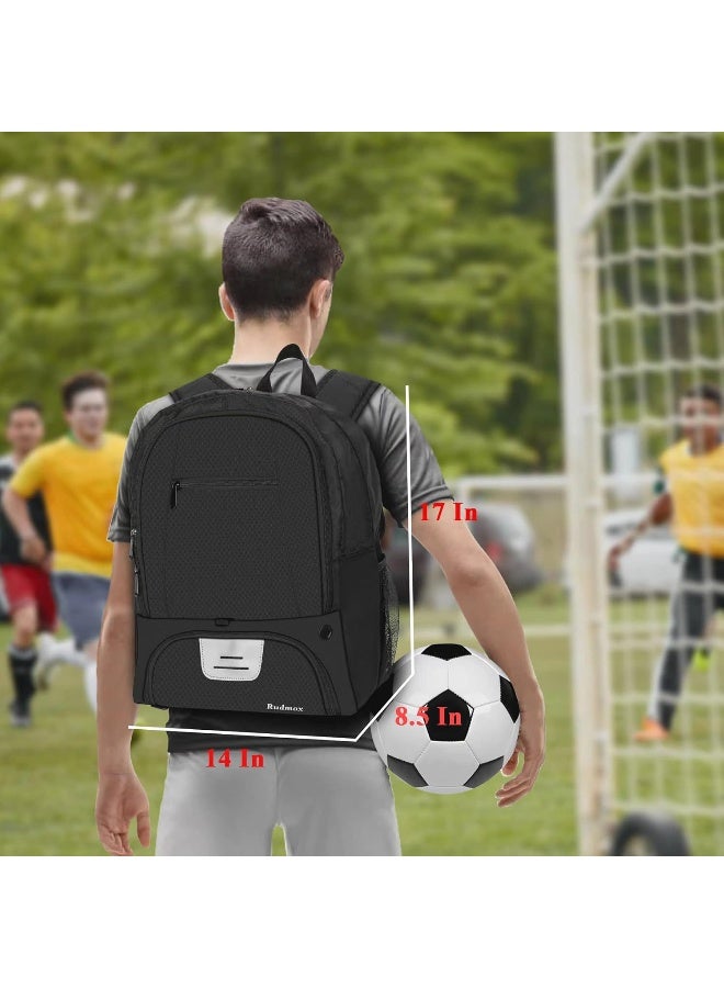 Rudmox Rudmox Soccer Ball Bag-Backpack for Basketball, Volleyball with Cleat Shoes and Ball Compartment for Sports Team, Training - Image 1