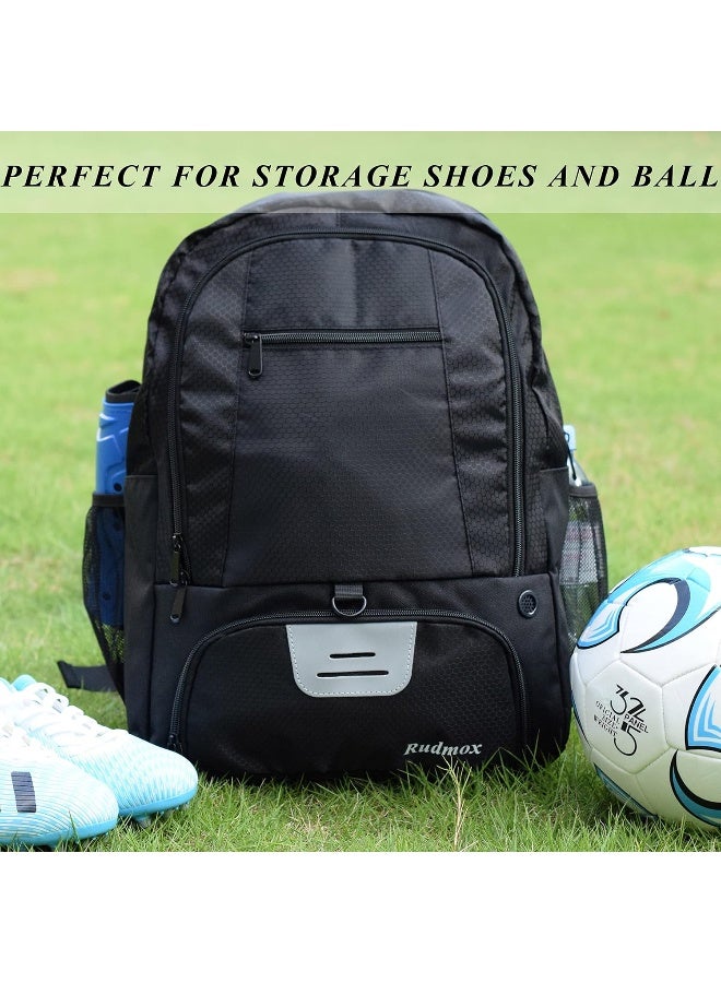 Rudmox Rudmox Soccer Ball Bag-Backpack for Basketball, Volleyball with Cleat Shoes and Ball Compartment for Sports Team, Training - Image 5