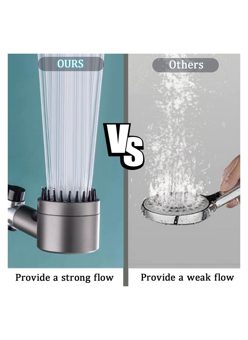 Arabest Shower Head Powerful Flow with Filter, Shower Head High Pressure Water Saving Spray with 3 Modes and Water Stop Button Massage Showerhead for Adults Children Pets Home, and Gym Use  - Image 5