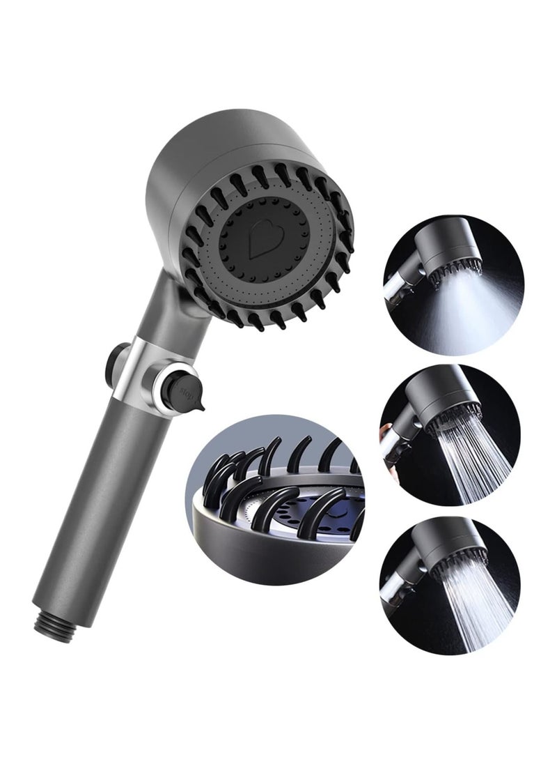 Arabest Shower Head Powerful Flow with Filter, Shower Head High Pressure Water Saving Spray with 3 Modes and Water Stop Button Massage Showerhead for Adults Children Pets Home, and Gym Use  - Image 1