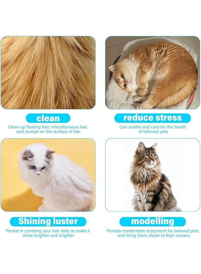 BIGTHREE Cat Massage Brush, Grooming Brush for Pet, Cat Comb, Cat Brush with Bell, Delicate and Compact, Strong and Durable, Removes Loose Fur, Suitable for Small to Medium Cats, Green. - Image 5