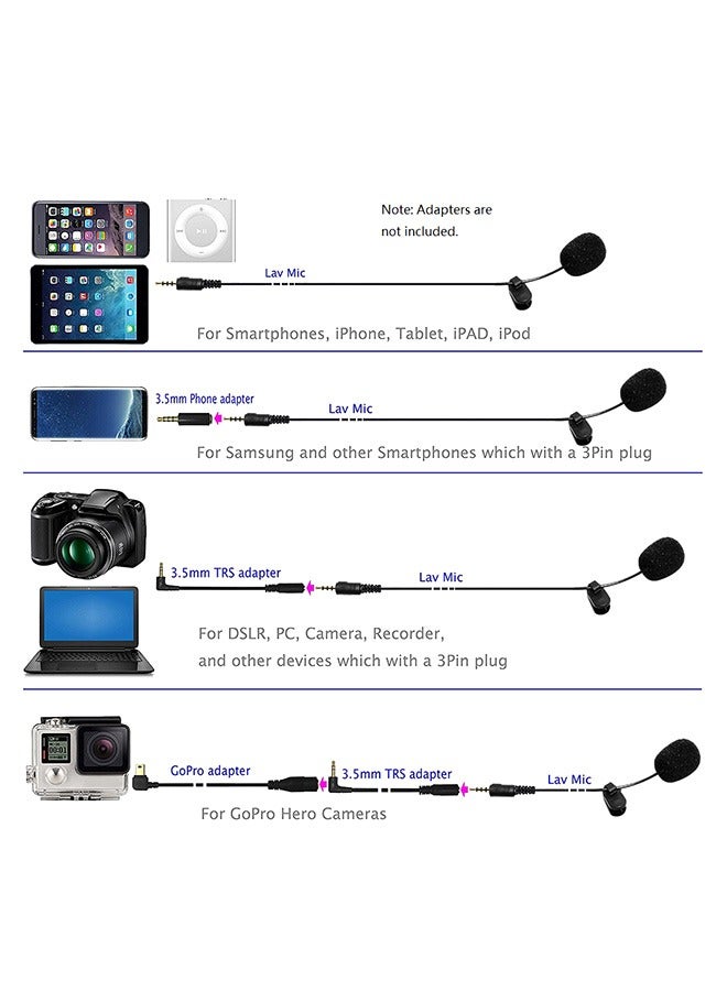 ANSELF External Clip-on Lapel Lavalier Microphone  - Image 3