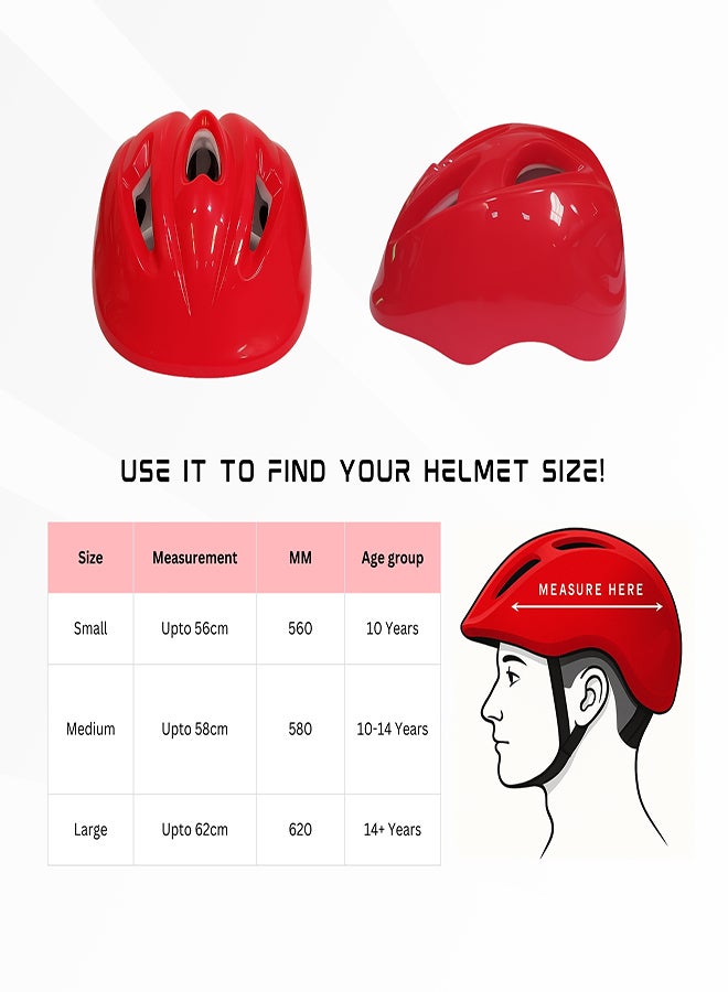 ENDLESS  EL1026 Multi-Utility Sports Helmet for Cycling, Skating, and Skateboarding – Features High-Density EPS (Thermocol) and Adjustable Strap for Best Fit – Free Size – Made from ABS and EPS - Image 4