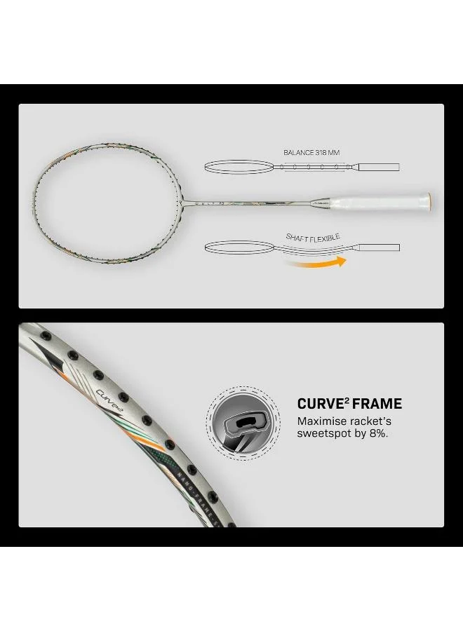 HUNDRED  Hundred Cult-73 Strung Badminton Racket  | Best Price UAE