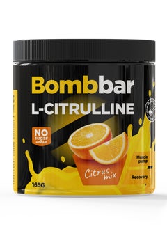 BOMBBAR L-Citrulline Powder Dietary Supplement Citrus Mix Flavour 165g 