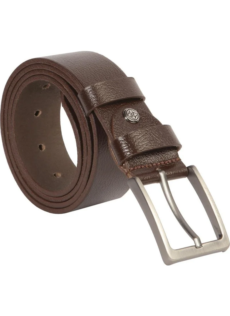Cengiz Pakel Leather Men's Belt Brown 4.5 cm