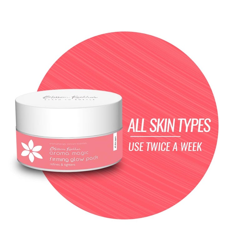Aroma Magic Firming Glow Face Pack Deep Cleanses Gently Exfoliates Smoothens Skin Texture Reduces Appearance of Wrinkles Hydrates Firms 123 Oz 35g
