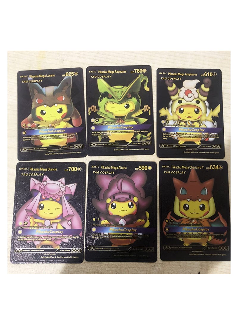 Pokemon 55 PCS Assorted Cards Deck Box Set TCG Cards Rare Shiny Card Collection Cards (Black) - Image 5