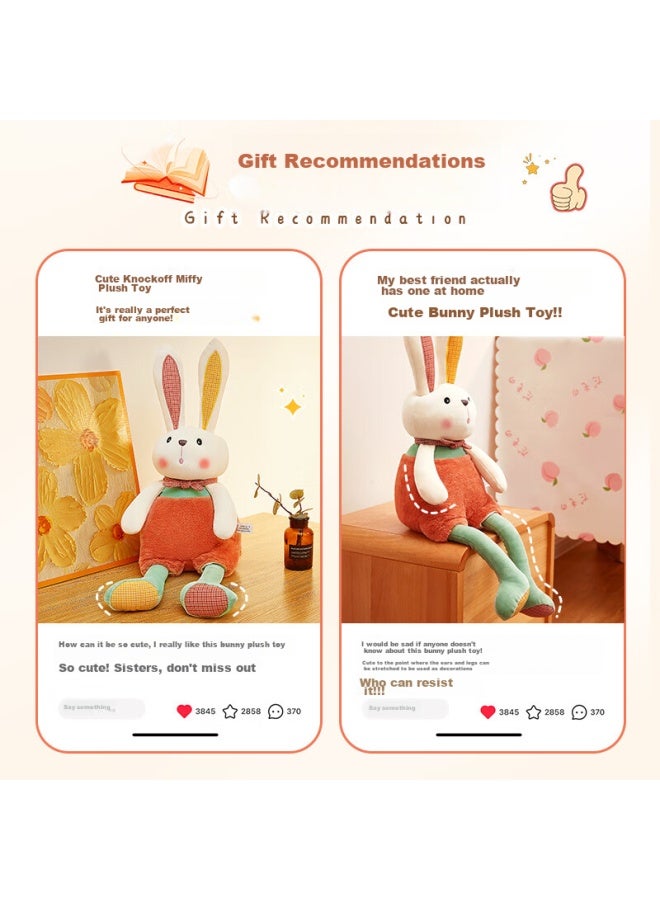 Ten Thousand Fires Wanhuo Rabbit Plush Toy, Girls' Birthday Gift, Little Girl Stuffed Animal, Comforting Doll, Children's Sleeping Companion Stuffed Animal - Image 1