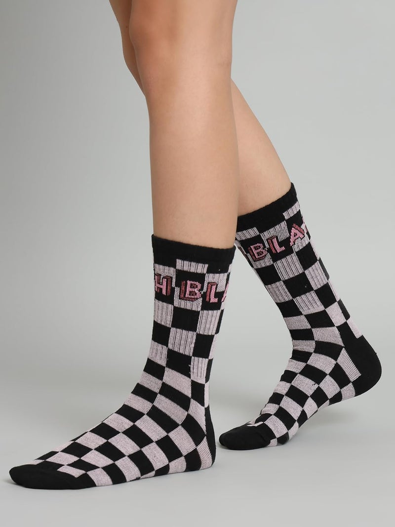 TRAZO Cotton Blend Women's Calf Length Knitted Multicolor, Multi-Purpose Socks|Socks For Women (Multicolor-8) - Image 4
