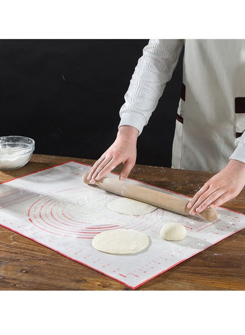Silicone Kneading Pad Double Scale Non-stick Surface Dough Pad Kitchen Cooking(40X60cm - Image 4