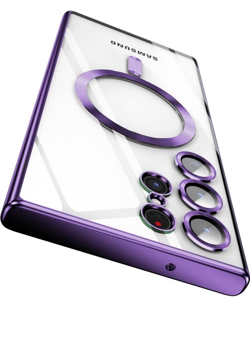 Raxoom Galaxy S24 Ultra MagSafe Case – Clear Magnetic Case with Camera Lens Protection, Anti-Scratch, Shockproof, Wireless Charging Compatible [6.8 inch] - Image 1