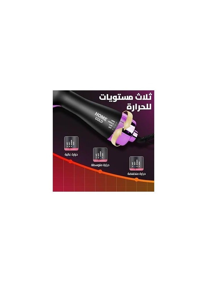 هوم جولد فرشاة حرارية مشط كهربائي لفرد الشعر 1200 وات من هوم جولد موديل 906 - Image 3