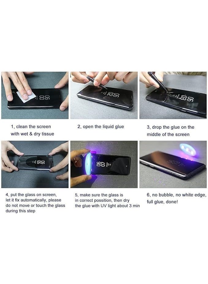 موكولو واقي شاشة زجاجي مقوى مقاوم للأشعة فوق البنفسجية بدرجة صلابة 9H، بتقنية متطورة بدون حواف، لاصق بالكامل، مقاوم للأشعة فوق البنفسجية، منحني من الحافة إلى الحافة، متوافق مع أغلفة الحماية، وضوح عالي الدقة، سهل التركيب لهاتف جوجل بيكسل 6 برو - Image 4