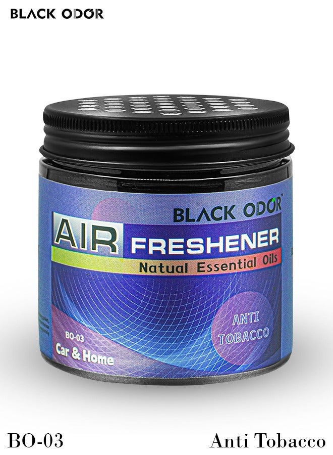 Black Odor Anti-Tobacco Air Freshener Gel for Car And Home Car Air Freshener BO-03  - Image 1