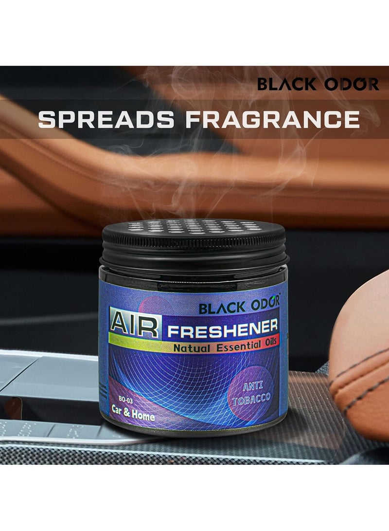 Black Odor Anti-Tobacco Air Freshener Gel for Car And Home Car Air Freshener BO-03  - Image 4