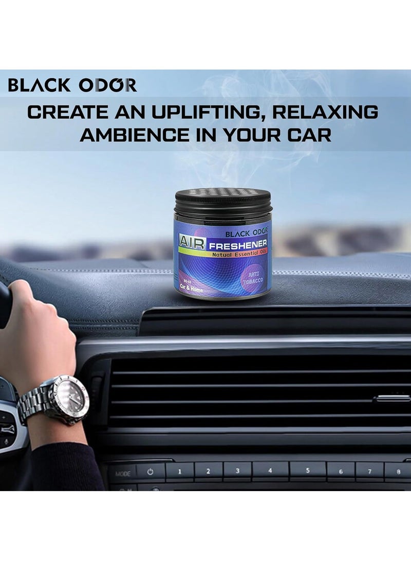 Black Odor Anti-Tobacco Air Freshener Gel for Car And Home Car Air Freshener BO-03  - Image 3