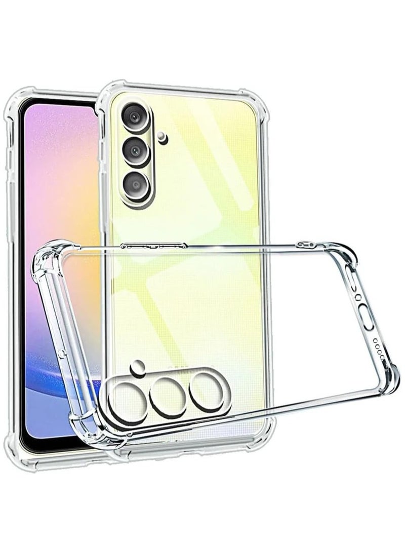 For Samsung Galaxy A17 Case, Crystal Slim-fit Soft TPU with 4 [Shock-Absorption] Corners Case for Samsung Galaxy A17, Clear - Image 1